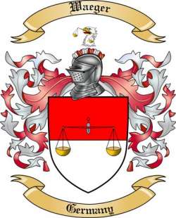 Waeger Family Crest from Germany