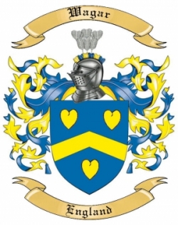 Wagar Family Crest from England