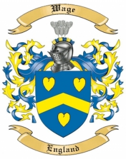 Wage Family Crest from England