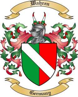 Wahren Family Crest from Germany