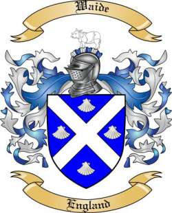Waide Family Crest from England