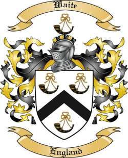 Waite Family Crest from England