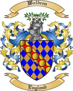 Waldren Family Crest from England