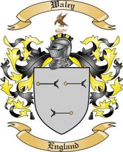 Waley Family Crest from England