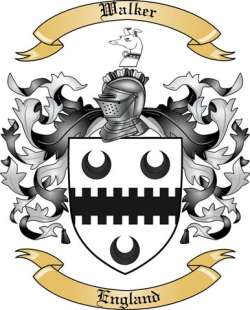 Walker Family Crest from England