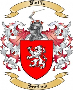 Wallis Family Crest from Scotland