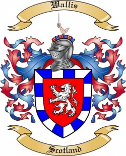 Wallis Family Crest from Scotland2