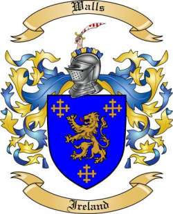 Walls Family Crest from Ireland