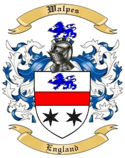Walpes Family Crest from England