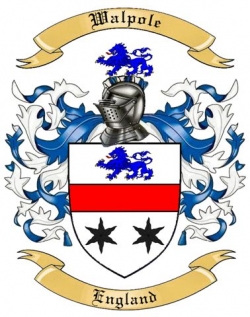 Walpole Family Crest from England