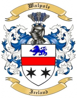 Walpole Family Crest from Ireland