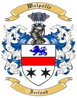 Walpolle Family Crest from Ireland