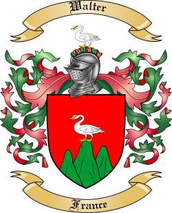 Walter Family Crest from France