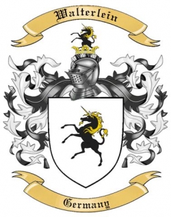 Walterlein Family Crest from Germany
