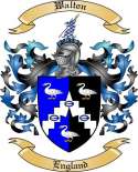 Walton Family Crest from England