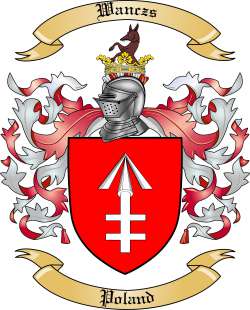 Wanczs Family Crest from Poland