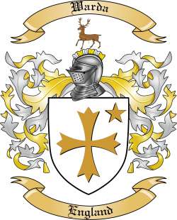 Warda Family Crest from England