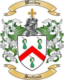 Warden Family Crest from Scotland
