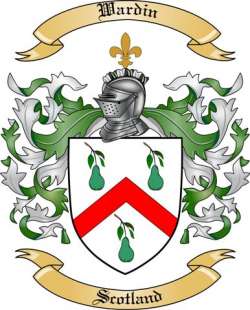 Wardin Family Crest from Scotland