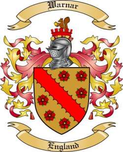 Warnar Family Crest from England