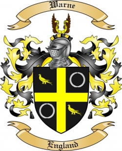 Warne Family Crest from England