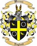 Warnes Family Crest from England