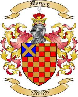 Waryng Family Crest from Ireland