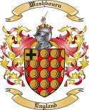 Washbourn Family Crest from England