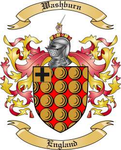 Washburn Family Crest from England