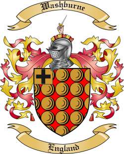 Washburne Family Crest from England