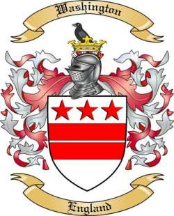 Washington Family Crest from England