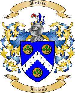 Waters Family Crest from Ireland