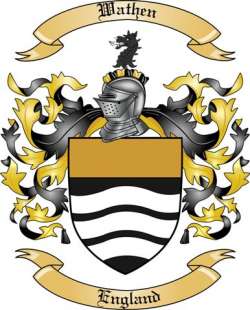 Wathen Family Crest from England