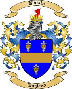 Watkin Family Crest from England