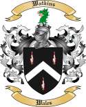 Watkins Family Crest from Wales