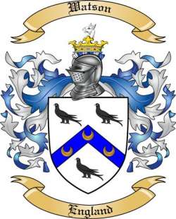 Watson Family Crest from England
