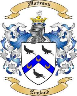 Watteson Family Crest from England