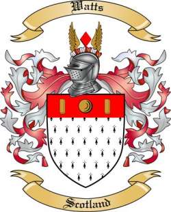 Watts Family Crest from Scotland