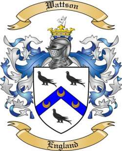 Wattson Family Crest from England