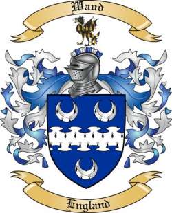 Waud Family Crest from England