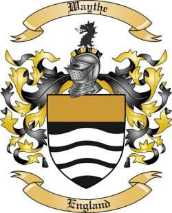 Waythe Family Crest from England