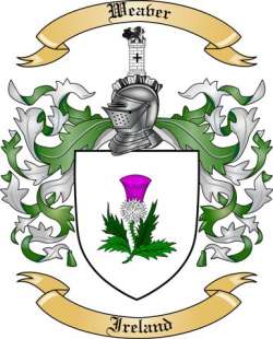 Weaver Family Crest from Ireland