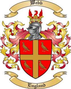 Webb Family Crest from England
