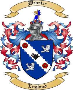 Webster Family Crest from England
