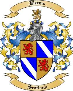 Weems Family Crest from Scotland
