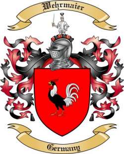 Wehrmaier Family Crest from Germany