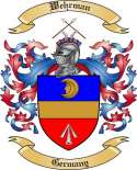 Wehrman Family Crest from Germany