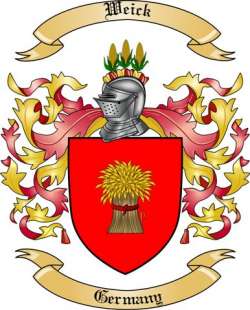 Weick Family Crest from Germany