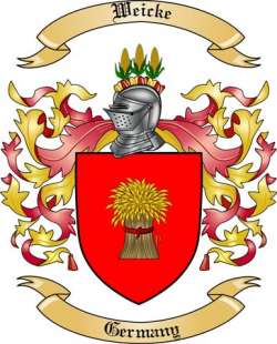 Weicke Family Crest from Germany