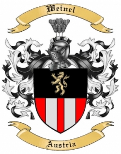 Weinel Family Crest from Austria